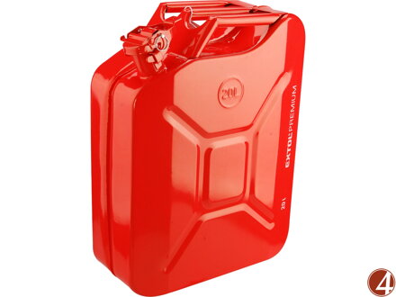Kanystr ocelový na benzín, 20l