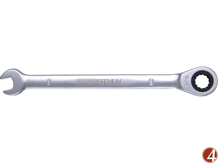 Klíč ráčnový očkoplochý, 72 zubů, 8mm