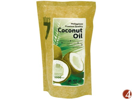 Kokosový olej 1000ml, sáček 1 litr