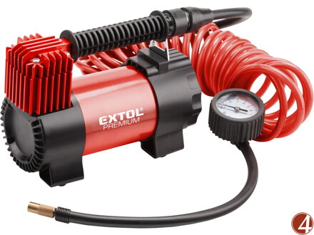 Kompresor auto 12V v tašce s příslušenstvím, 12V, 10,3bar