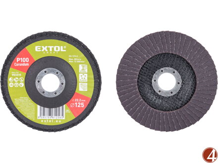 Kotouč lamelový šikmý korundový, O125mm, P100
