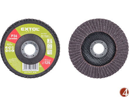 Kotouč lamelový šikmý korundový, O125mm, P36