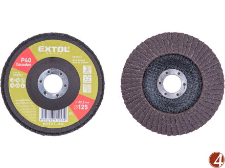 Kotouč lamelový šikmý korundový, O125mm, P40