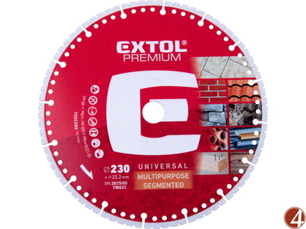 Kotouč řezný diamantový MULTI univerzální, O230x2,8x22,2mm