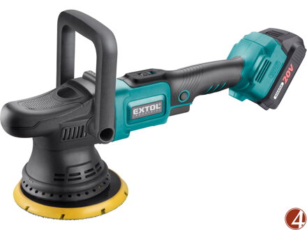 Leštička orbitální aku SHARE20V, 150mm, BRUSHLESS, 2Ah