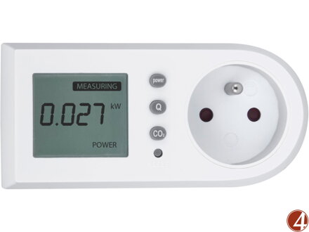 Měřič spotřeby el. energie - wattmetr, kW, kWh, CO2