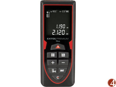 Metr laserový 70M (zelený) s Li-ion baterií