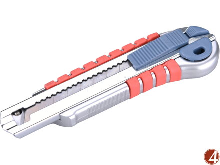 Nůž ulamovací s kovovou výstuhou a zásobníkem, 18mm Auto-lock