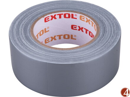 Páska lepicí textilní/univerzální, 50mm x 50m tl.0,18mm, šedá
