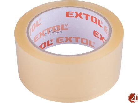 Páska lepicí tichá, transparentní, 48mm x 66m tl.0,046mm, PP/akryl lepidlo