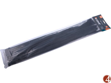 Pásky stahovací na kabely černé, 540x7,6mm, 50ks, nylon PA66