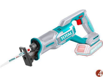 Pila ocaska, brushless, industrial, 20V Li-ion, 2000mAh, 2ks pilových listů, bez baterie a nabíječky