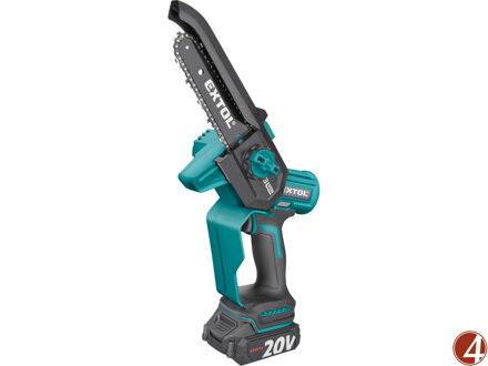 Pila řetězová aku jednoruční SHARE20V, 13cm, BRUSHLESS, 2Ah