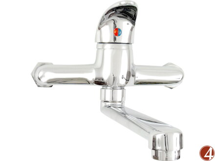 POŠK. OBAL baterie umyvadlová/dřezová, 100mm, ram. 20cm, 35mm, chrom