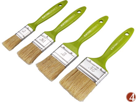 POŠK. OBAL štětce ploché, sada 4ks, 25-38-50-63mm