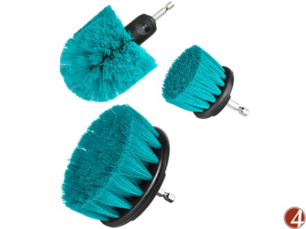 Čistící kartáče sada 3ks, industrial