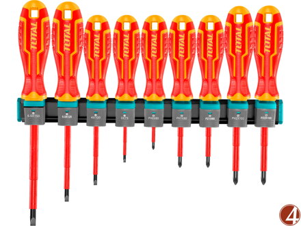 Šroubováky elektrikářské 1000V, VDE, sada 9ks, industrial
