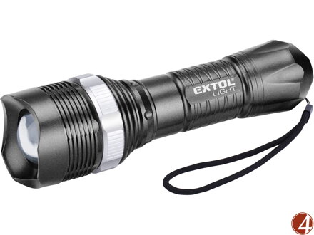 Svítilna 40lm, ZOOM, 1W LED, ABS plast