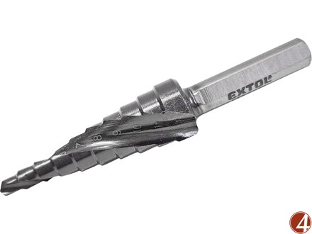 Vrták stupňovitý s lamačem třísek, O 3-12mm/po 1mm, HSS-Co