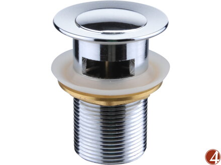 Výpusť umyvadlová Click–Clack, chrom