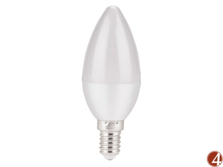 žárovka LED svíčka, 5W, 410lm, E14, teplá bílá