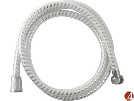 ZRUŠENO! Nahrazeno výrobkem 630227, hadice sprchová, stříbrný pruh, 150cm, PVC