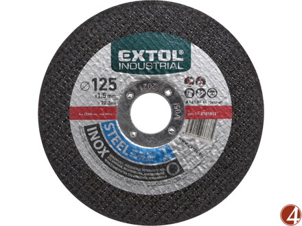 ZRUŠENO! Nahrazeno výrobkem 8808112, kotouč řezný na ocel/nerez, O 125x1,5x22,2mm