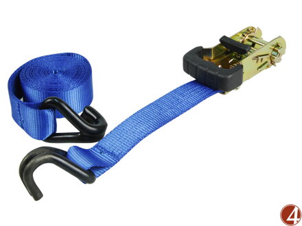ZRUŠENO! Nahrazeno výrobkem 8861141, pás upínací ráčnový s háky, 5m x 32mm, max.400kg, PES