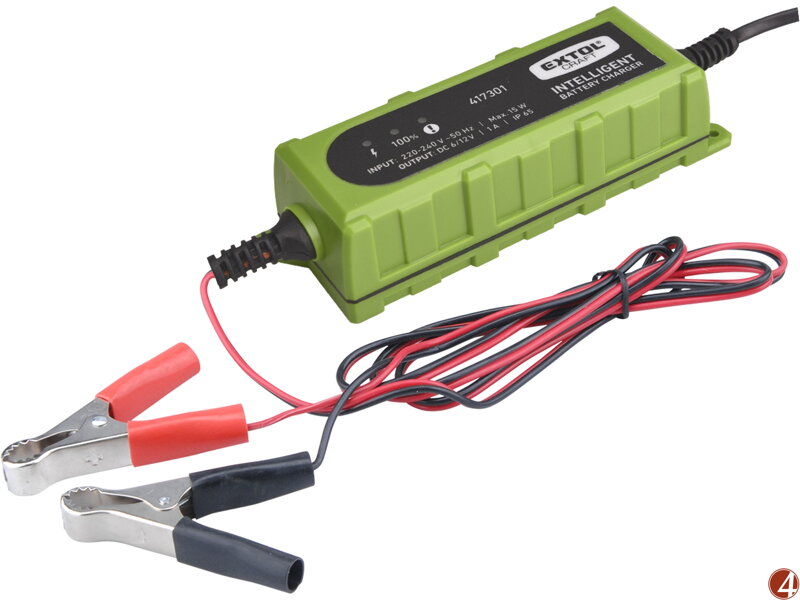 Autonabíječka 5stupňová, řízená mikroprocesorem, 6/12V, 1A Autonabíječka 5stupňová, řízená mikroprocesorem, 6/12V, 1A