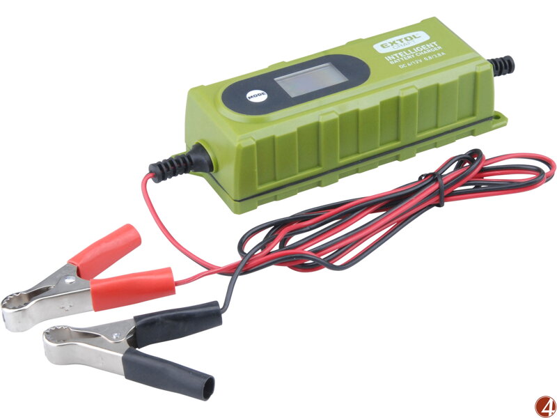 Autonabíječka 6stupňová s LCD, řízená mikroprocesorem, 6/12V, 3,8A Autonabíječka 6stupňová s LCD, řízená mikroprocesorem, 6/12V, 3,8A