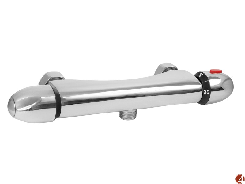 Baterie termostatická sprchová univerzální, 100mm, keramický ventil, chrom