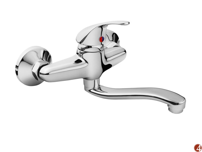 Baterie umyvadlová/dřezová, 100mm, ram. 20cm, 35mm, chrom