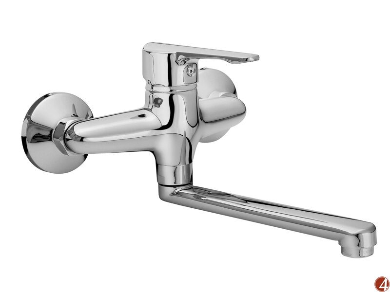 Baterie umyvadlová/dřezová, 100mm, rovné ramínko 20cm, 35mm, SEDAL, chrom