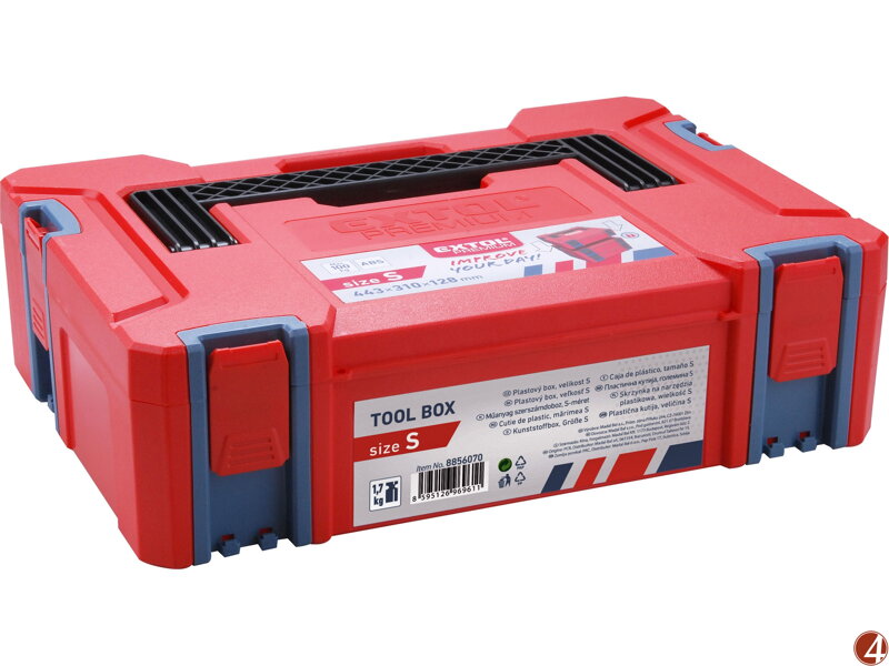 Box plastový, S velikost, vněj. rozměr 443x310x128mm Box plastový, S velikost, vněj. rozměr 443x310x128mm