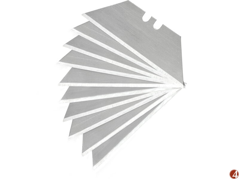 Břity do nože, 19mm, 10ks, trapezoid, SK4 Břity do nože, 19mm, 10ks, trapezoid, SK4