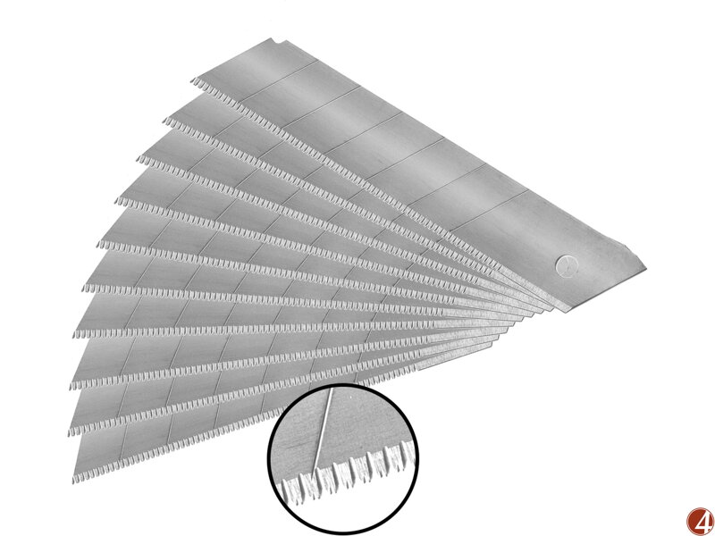 Břity ulamovací se zoubkovým ostřím, 25mm, 10ks, SK5