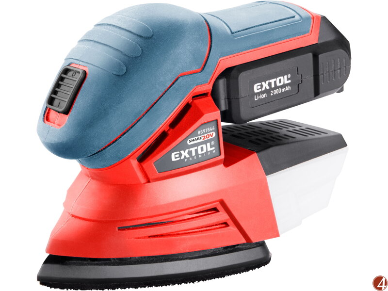 Bruska vibrační delta aku SHARE20V, 20V Li-ion, 2000mAh