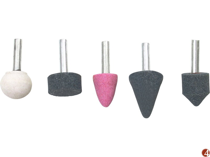 Brusky rotační, sada 5ks, stopka 6mm Brusky rotační, sada 5ks, stopka 6mm