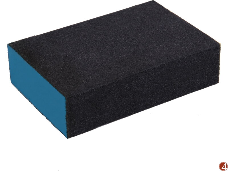 Brusná houba, 100x70x25mm, P220, čtyřstranná, abrazivo-korund Brusná houba, 100x70x25mm, P220, čtyřstranná, abrazivo-korund