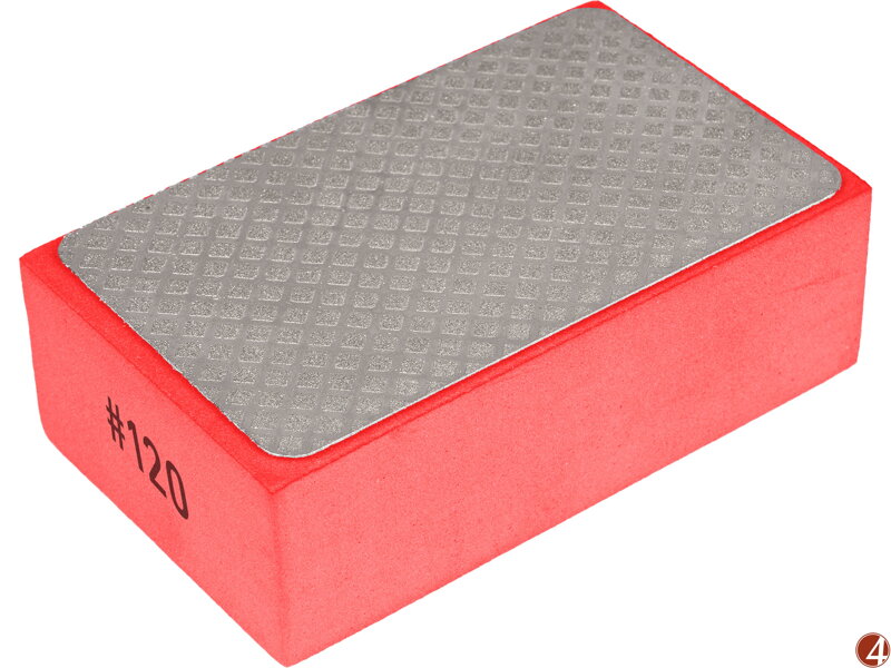 Brusná houba diamantová, 93x58x30mm, P120