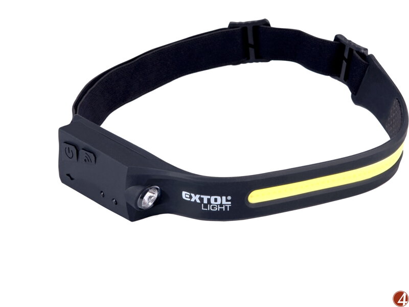 čelovka 350lm, USB nabíjení, s IR čidlem, COB, XPE LED čelovka 350lm, USB nabíjení, s IR čidlem, COB, XPE LED