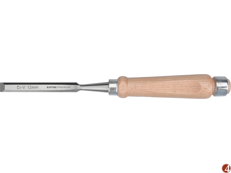 Dláto s kvalitní bukovou rukojetí, 12mm, délka 275mm, CrV Dláto s kvalitní bukovou rukojetí, 12mm, délka 275mm, CrV