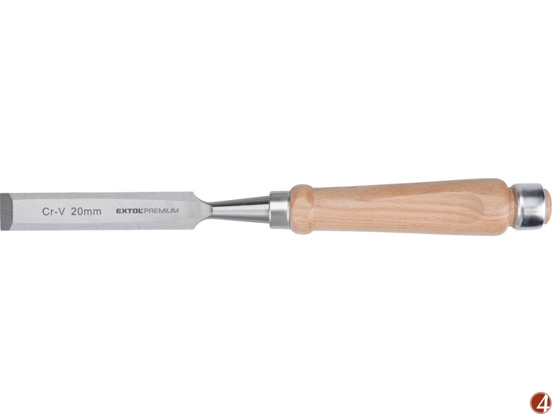 Dláto s kvalitní bukovou rukojetí, 20mm, délka 280mm, CrV Dláto s kvalitní bukovou rukojetí, 20mm, délka 280mm, CrV