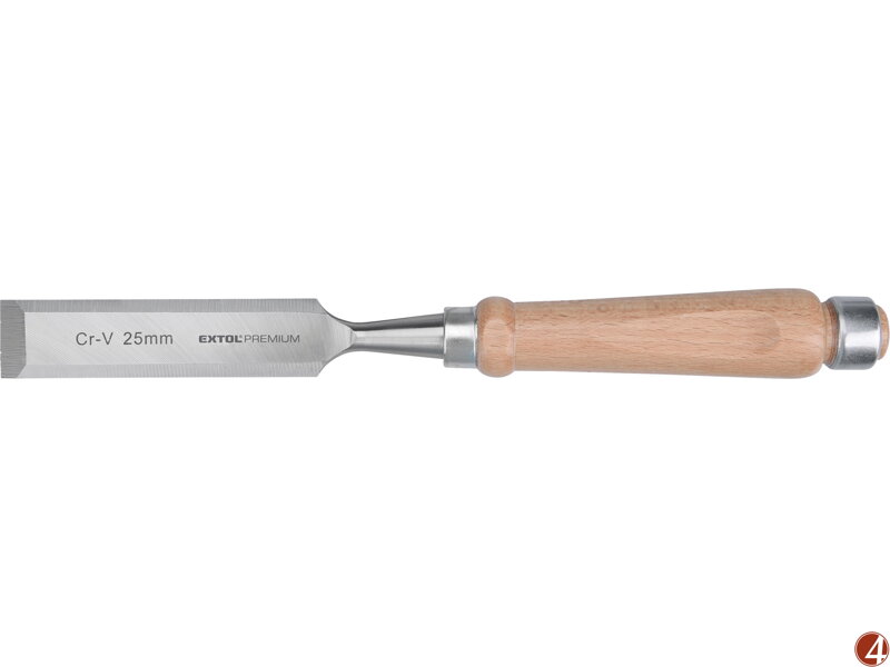 Dláto s kvalitní bukovou rukojetí, 25mm, délka 280mm, CrV Dláto s kvalitní bukovou rukojetí, 25mm, délka 280mm, CrV
