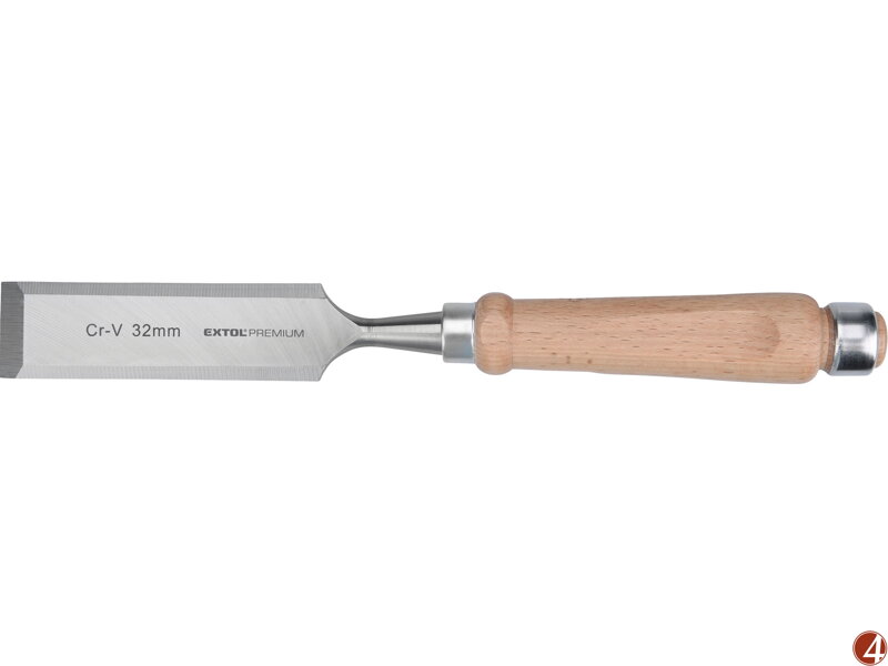 Dláto s kvalitní bukovou rukojetí, 32mm, délka 290mm, CrV Dláto s kvalitní bukovou rukojetí, 32mm, délka 290mm, CrV