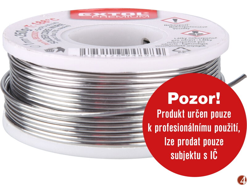 Drát pájecí trubičkový Sn60/Pb40, O 1mm, 100g Drát pájecí trubičkový Sn60/Pb40, O 1mm, 100g