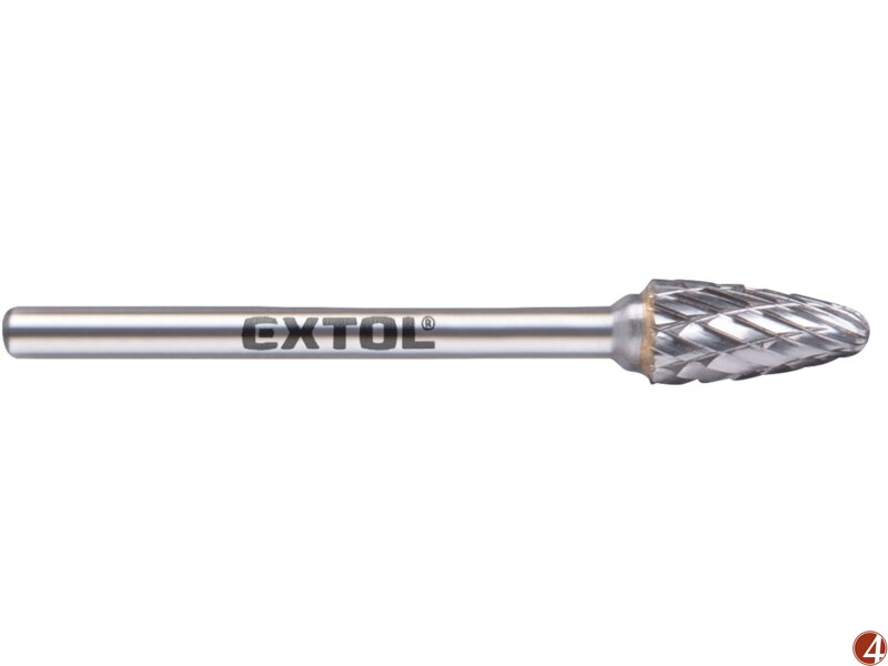Fréza karbidová, kulatý oblouk, ⌀6x13mm, ⌀stopky 3mm, sek střední (double-cut) Fréza karbidová, kulatý oblouk, ⌀6x13mm, ⌀stopky 3mm, sek střední (double-cut)
