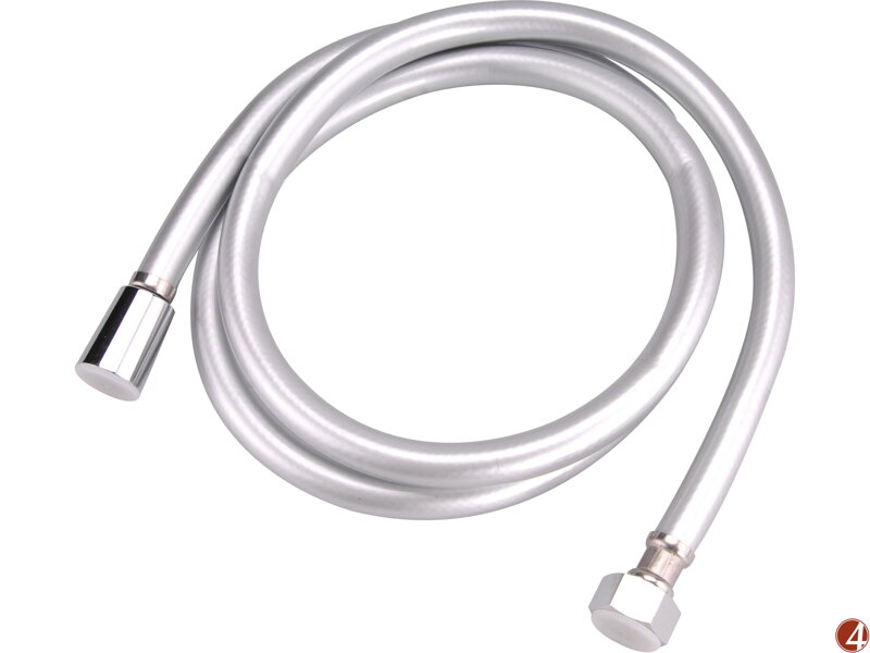 Hadice sprchová, stříbrná, 150cm, PVC