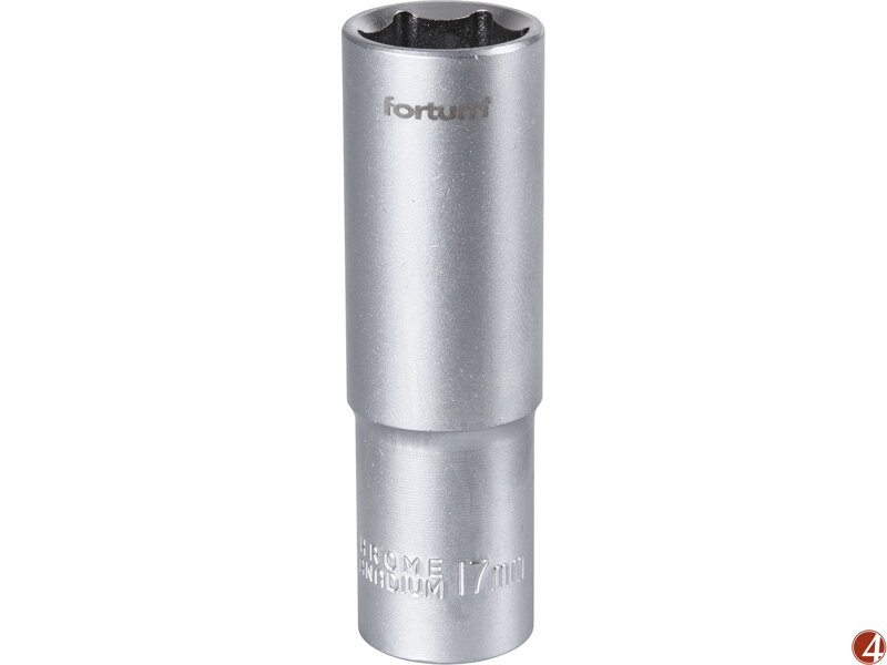 Hlavice nástrčná prodloužená 1/2", 17mm, L 77mm Hlavice nástrčná prodloužená 1/2", 17mm, L 77mm