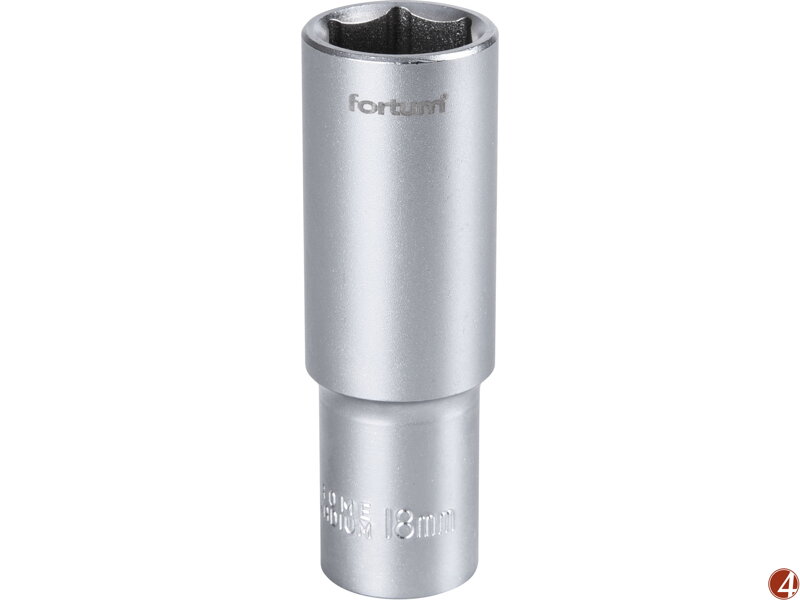 Hlavice nástrčná prodloužená 1/2", 18mm, L 77mm Hlavice nástrčná prodloužená 1/2", 18mm, L 77mm